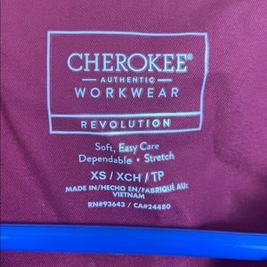 Burgundy Cherokee Revolution Scrub Set